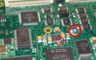 solder bridge